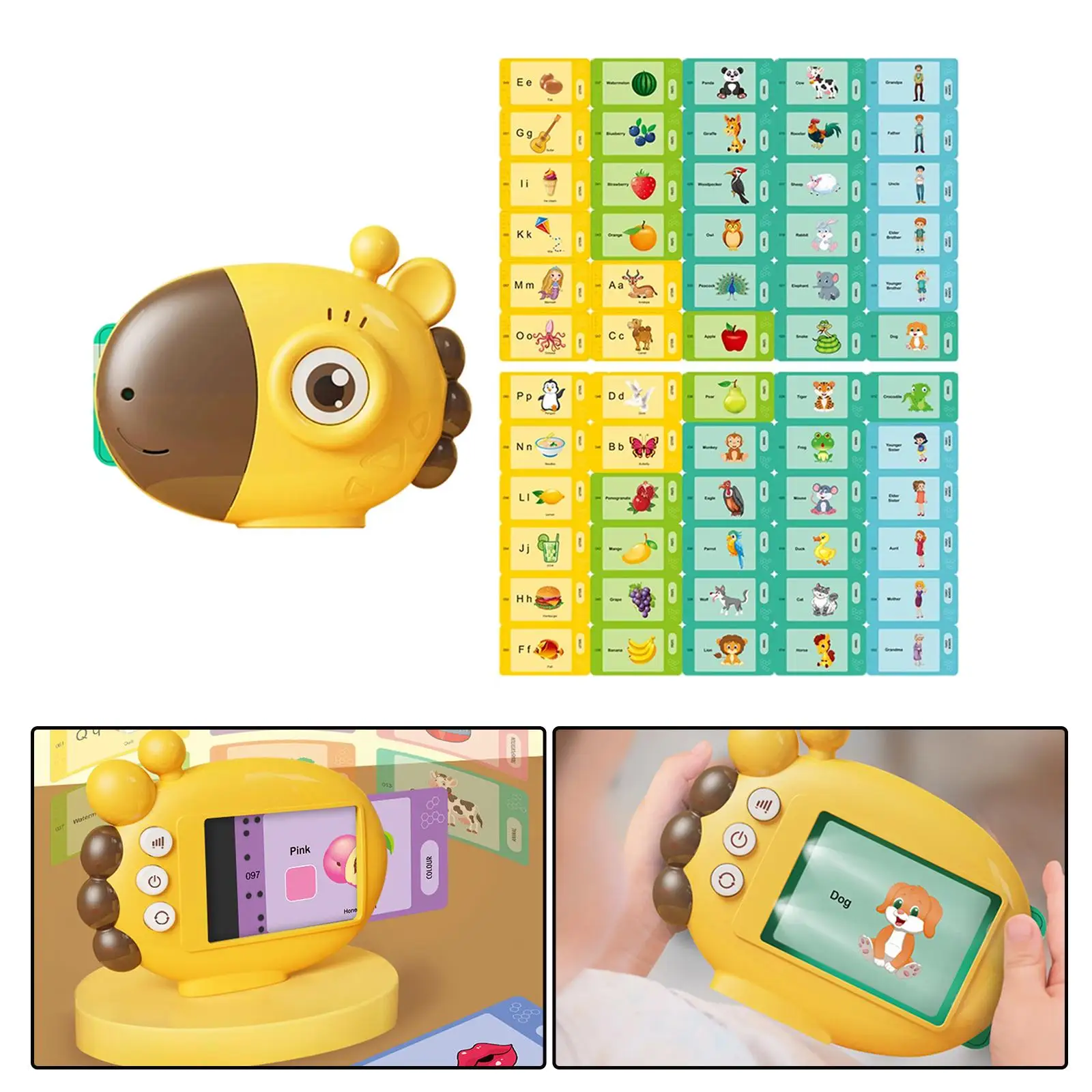 Flash Cards Educational Toys for 4 5 6 Year Old Kids Children Interactive