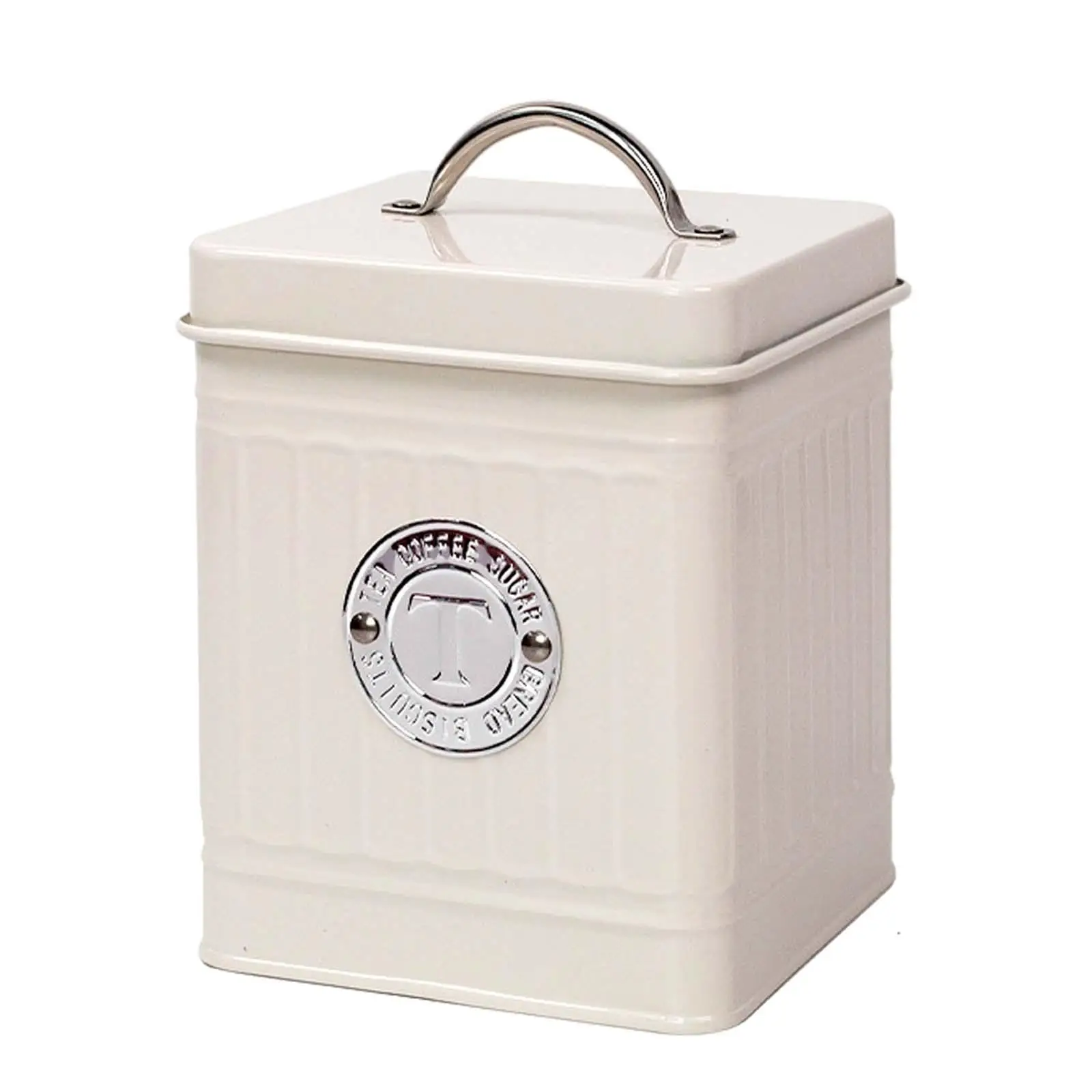 Tea Tin Canister with Airtight Lids Multipurpose Sturdy for Kitchen Home