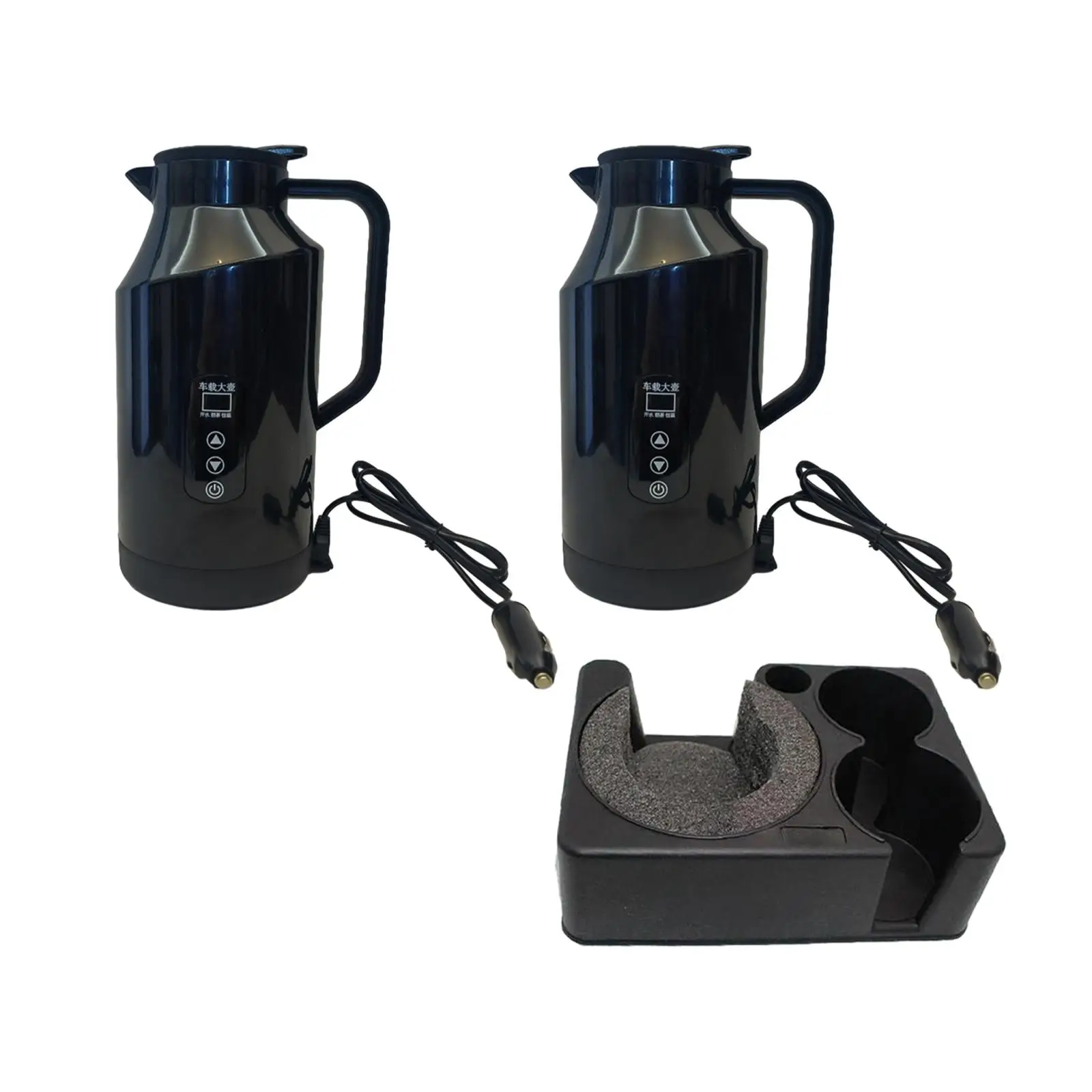 Car Heating Drinking Cup Travel Kettle 1.4L Stainless Steel for Drivers