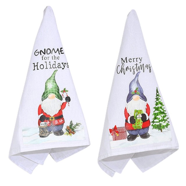 Christmas Gnome Dish Towel - Christmas Kitchen Towel - Christmas Decor - My  Gnomies Tea Towel - Holiday Decor - Christmas with my Gnomies