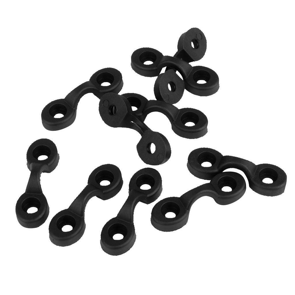 10Pcs/Set Marine Pad Strap Eye Deck Loop for Boat Canoe Kayak Fishing