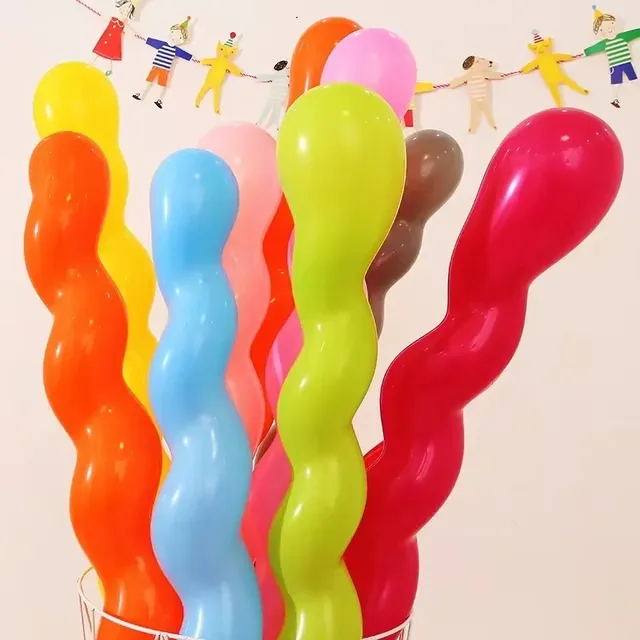 Spiral Twisted Latex Balloons 100Pcs 14