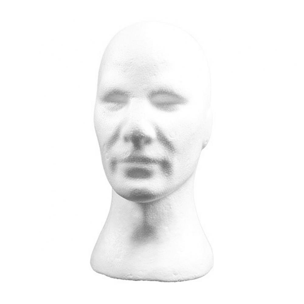 Description Picture 2 of itemBlack Foam Mannequin Hair Head Male Flocking Head Model Glasses Headset Wig Display Stand Tool Mannequin Hairdresser Makeup Tool
