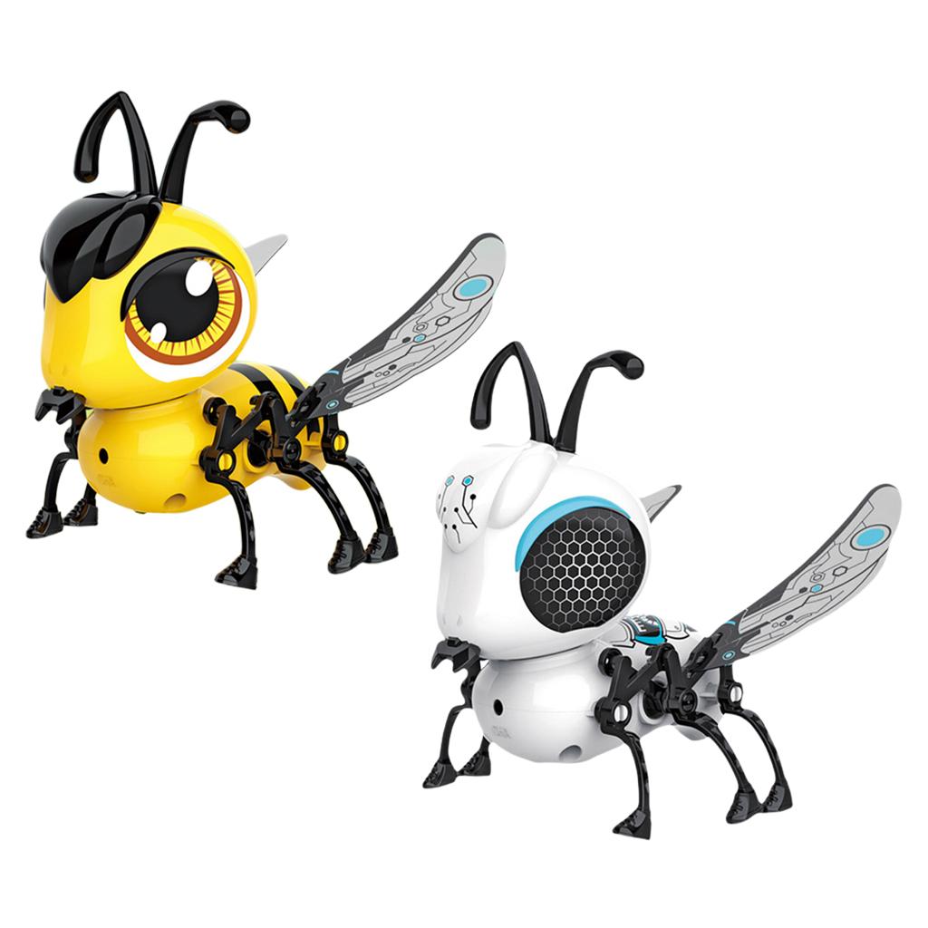 DIY Simulation Bee Electric USB Rechargeable Lighting Sound Early Education Assembled Kids Toy for Kids Boys Girls Children