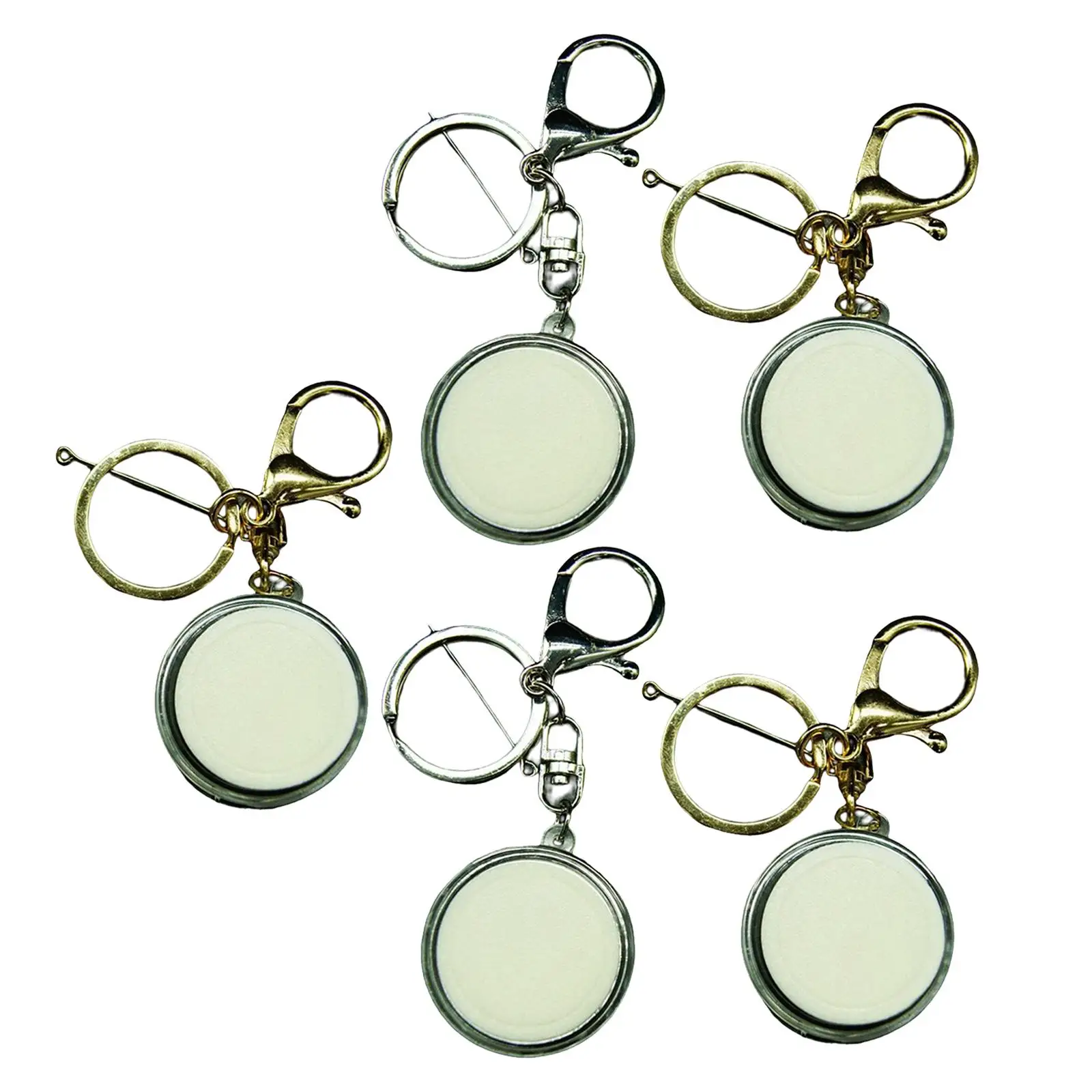 5 Pieces Souvenir Holder , Collection Chains 32mm Decor Ornaments for Room Purse Teachers Gifts