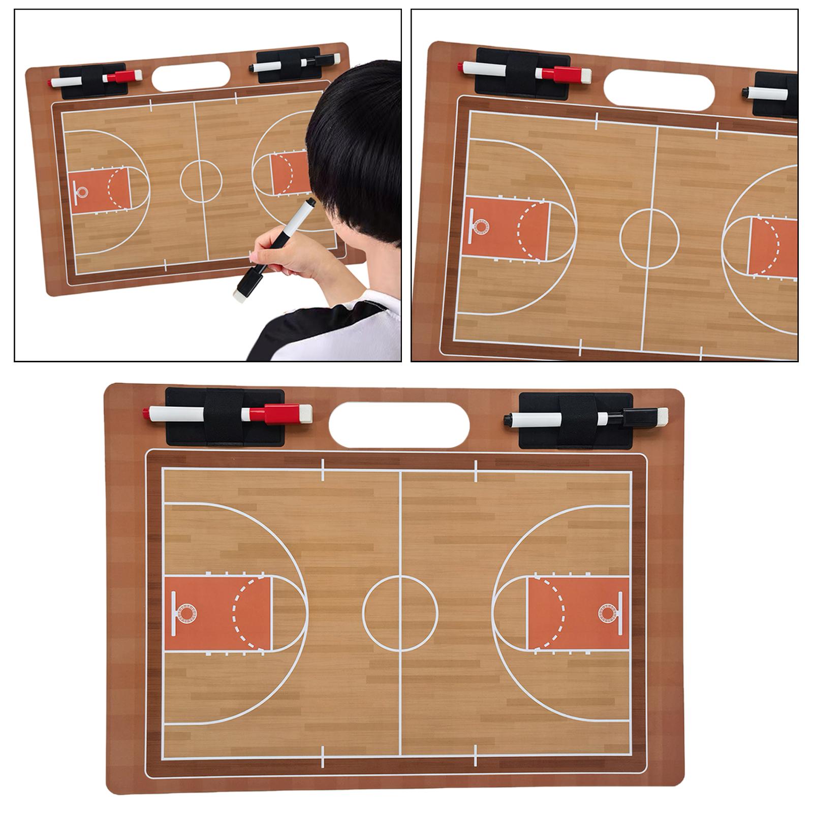 Coaches Board Erasable Marker Equipment Dry Erase Basketball Clipboard Basketball Coaching Board Plan Demonstration Practice