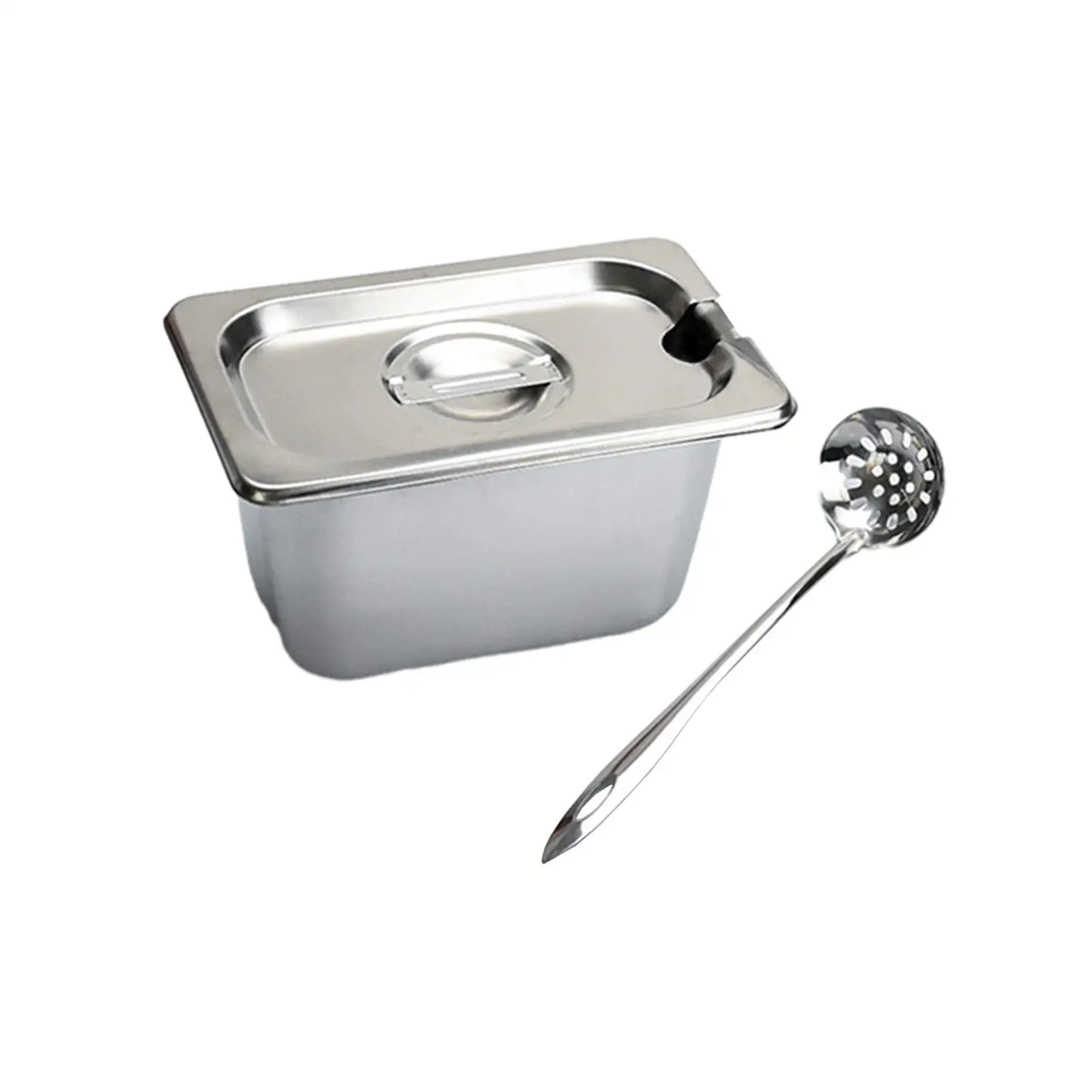 Stainless Steel Hotel Pans Multifunctional with Lids and Spoon Steam Table Pan for Buffet Chafing Dish Restaurant Food
