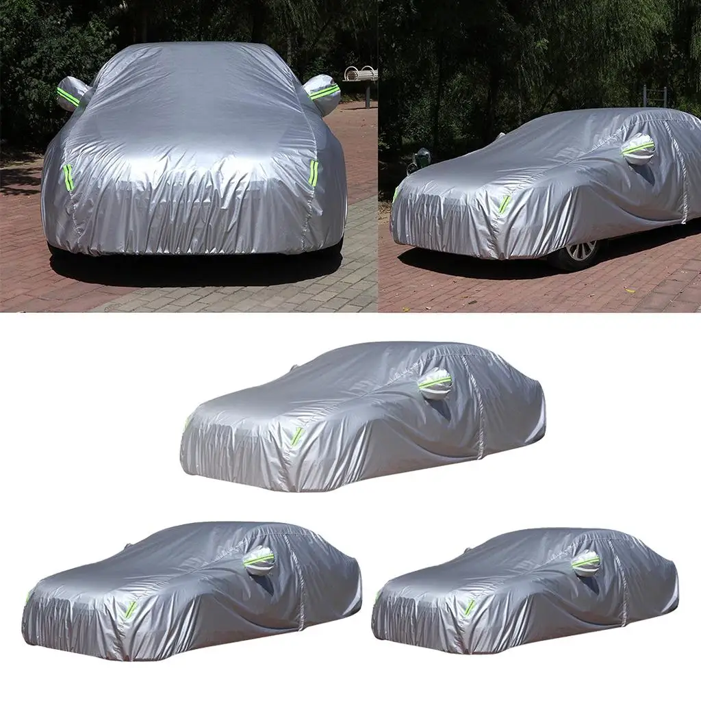 L XL XXL Sedan Car Full Cover Waterproof Outdoor Dustproof Durable