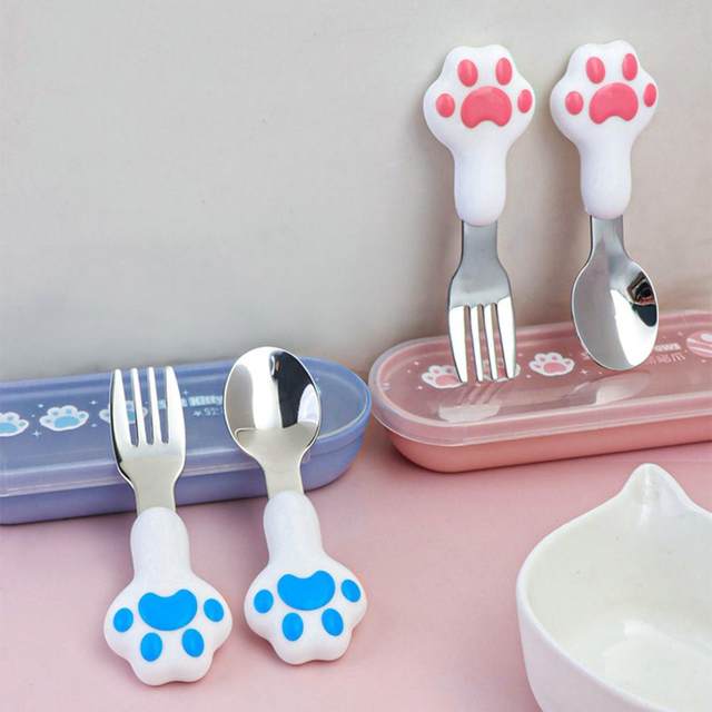 PAW Patrol Dinnerware Set Kawaii Cartoon Kids Spoon Fork Set Dessert CHASE  SKYE Baby Gadgets Feed Children's Cutlery Tableware - AliExpress