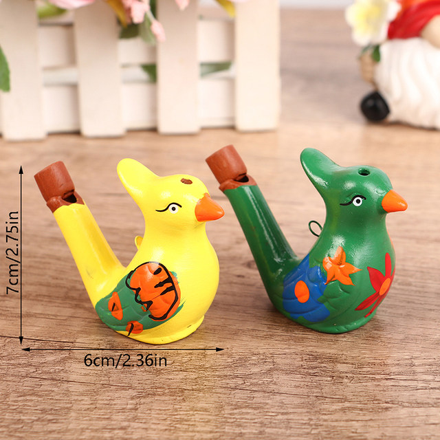 6 Sifflets En Céramique Colorés – Forme Oiseau, Facile à Souffler, Jouet Musical Pour Enfants – Cadeau Fête Ou Anniversaire