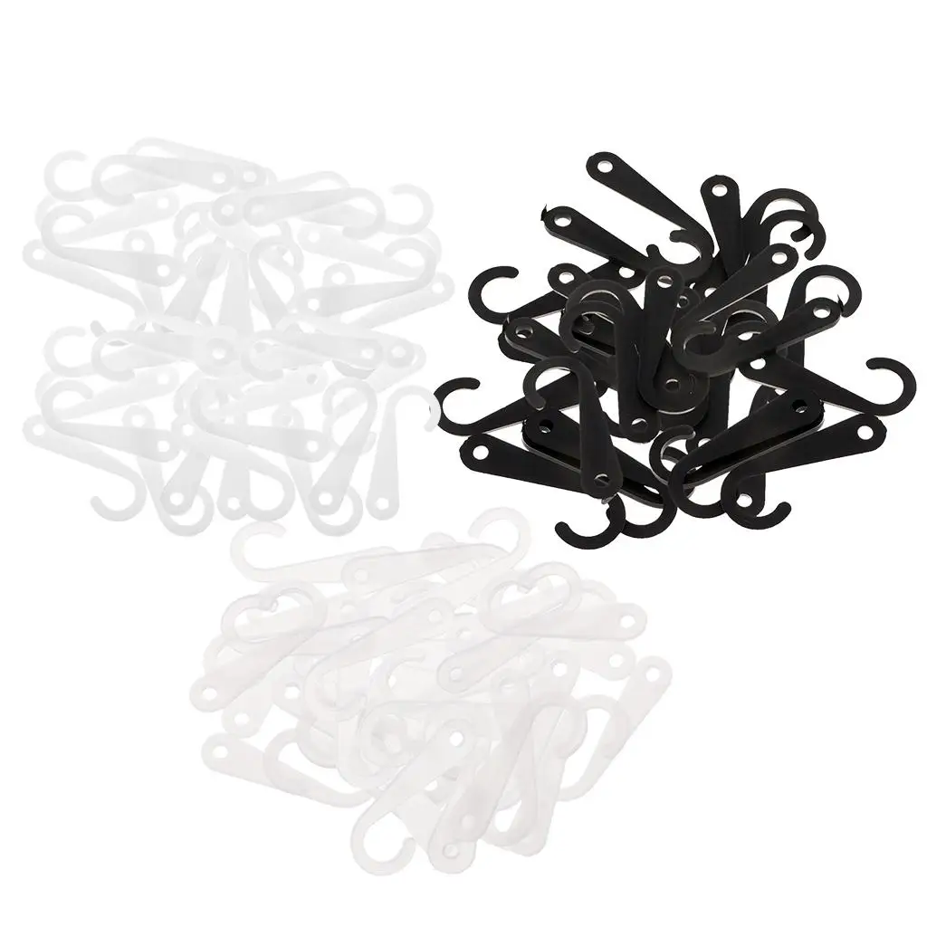 50pcs Plastic J Hook for Socks  Clothes Retail Display Hanger