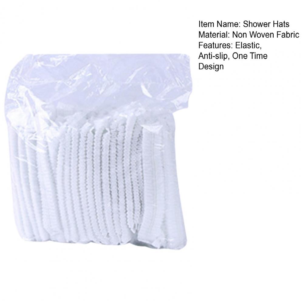 Description Picture 4 of itemPractical Sterile Hats Multicolor Chef Catering Hats One Time Chef Catering Dust Strip Bathroom Supplies Hats Shower
