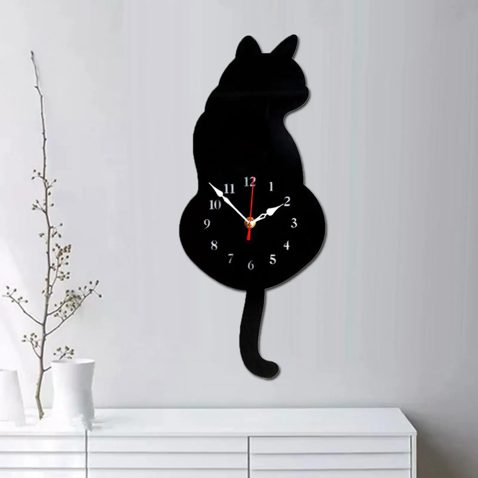 Acrylic  Clock Tail Wagging Clock Home Decor Housewarming  Gifts