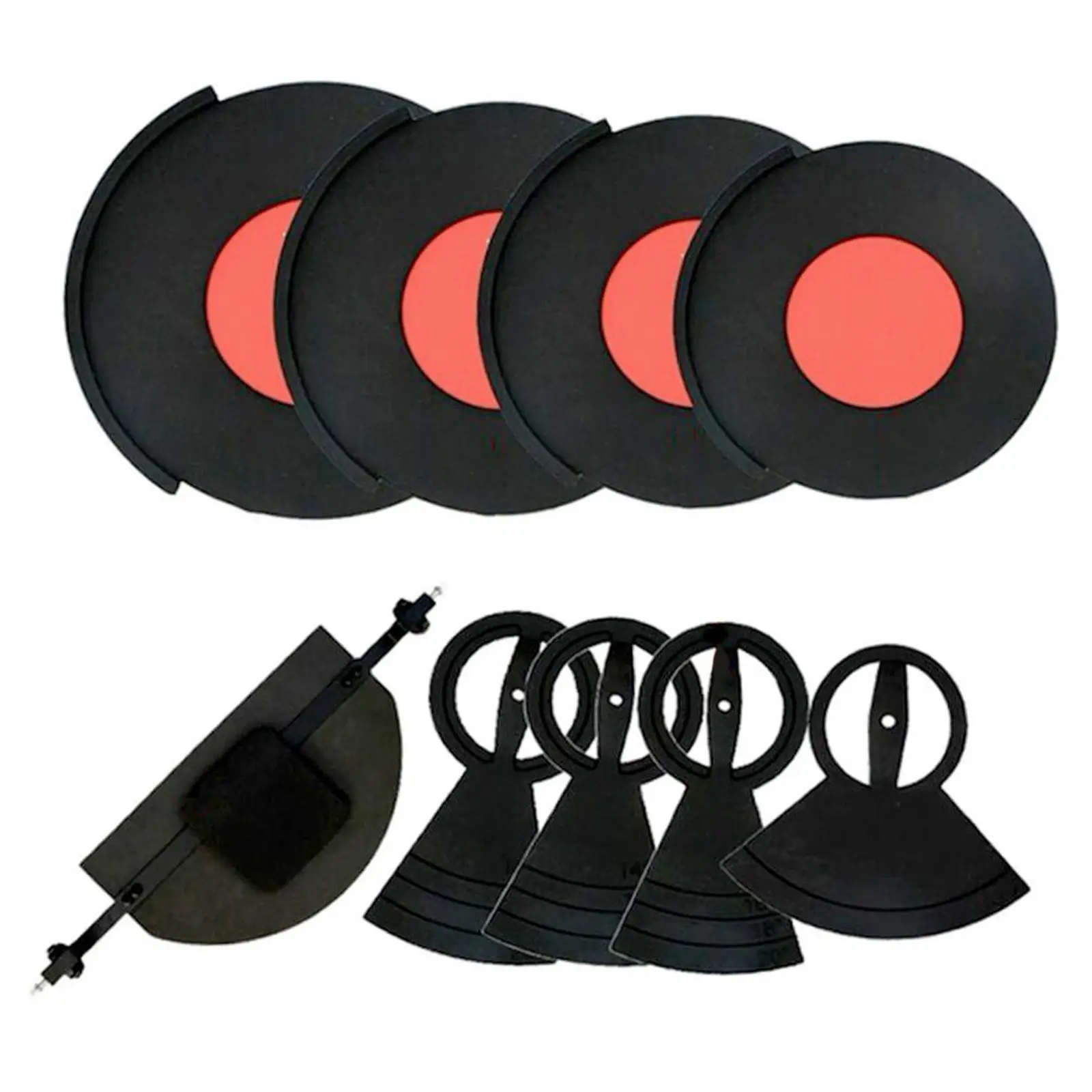 7 Pieces Drum Mute Pads Set and Cymbal Mutes Practicing Pad Drum Sound Mutes