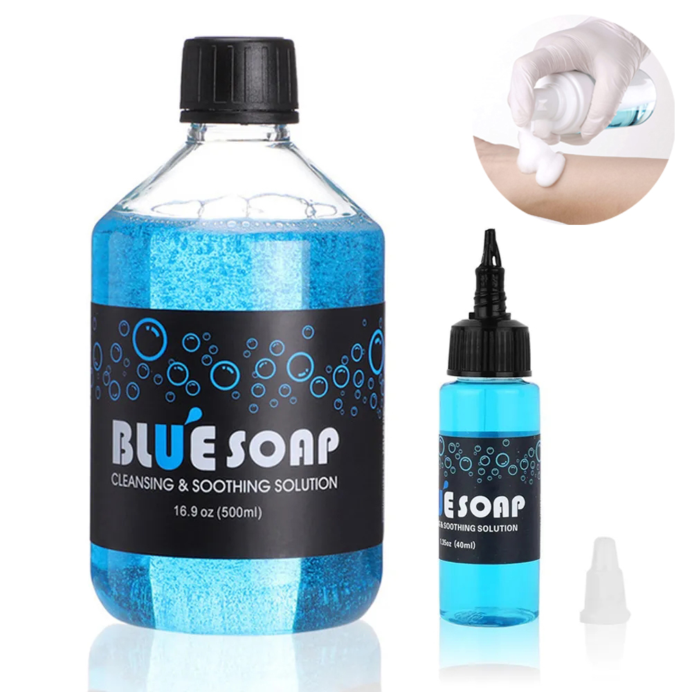 Best of Tattoo Blue Soap With Tattoo Blister Spray Bottle Tattoo Cleaning Soothing Solution And Diffuser Bottle Kit Tattoo Accessories Reviews & Tips