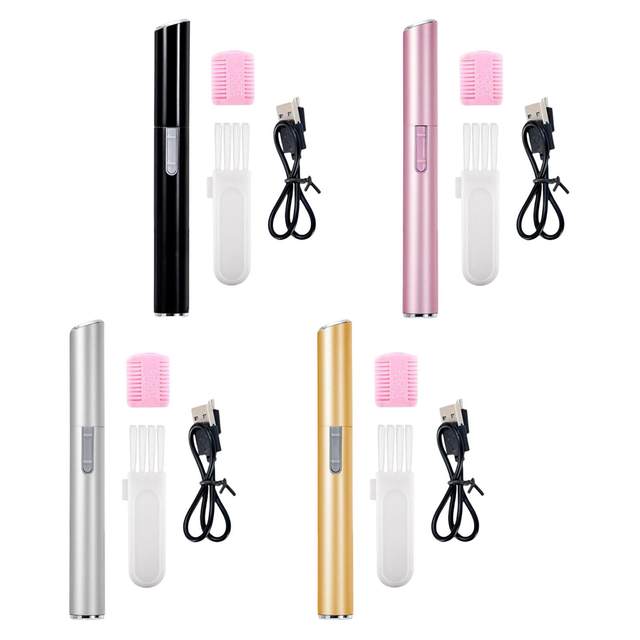 Electric Eyebrow Trimmer USB Rechargeable Facial Hair Remover for Neck Practical