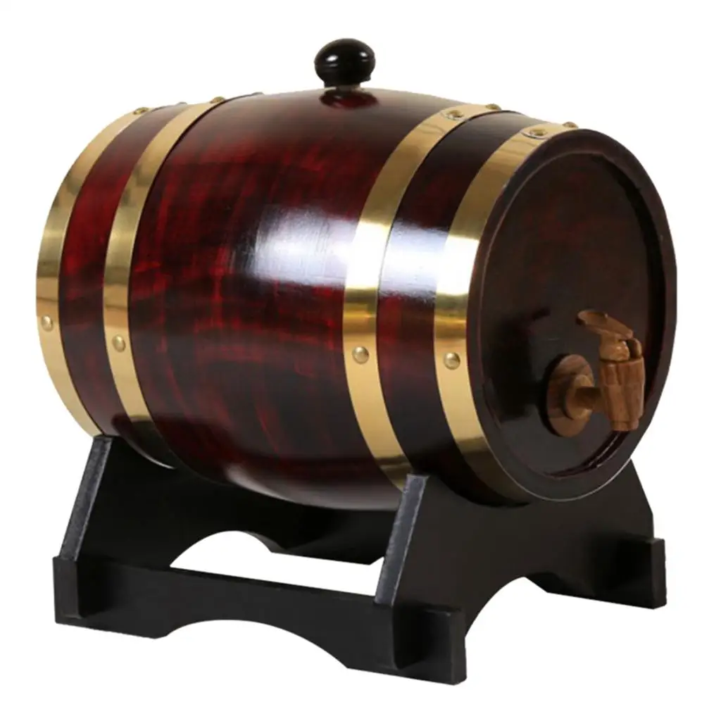 Retro Oak Barrel Storage Bucket for Tequila Decoration