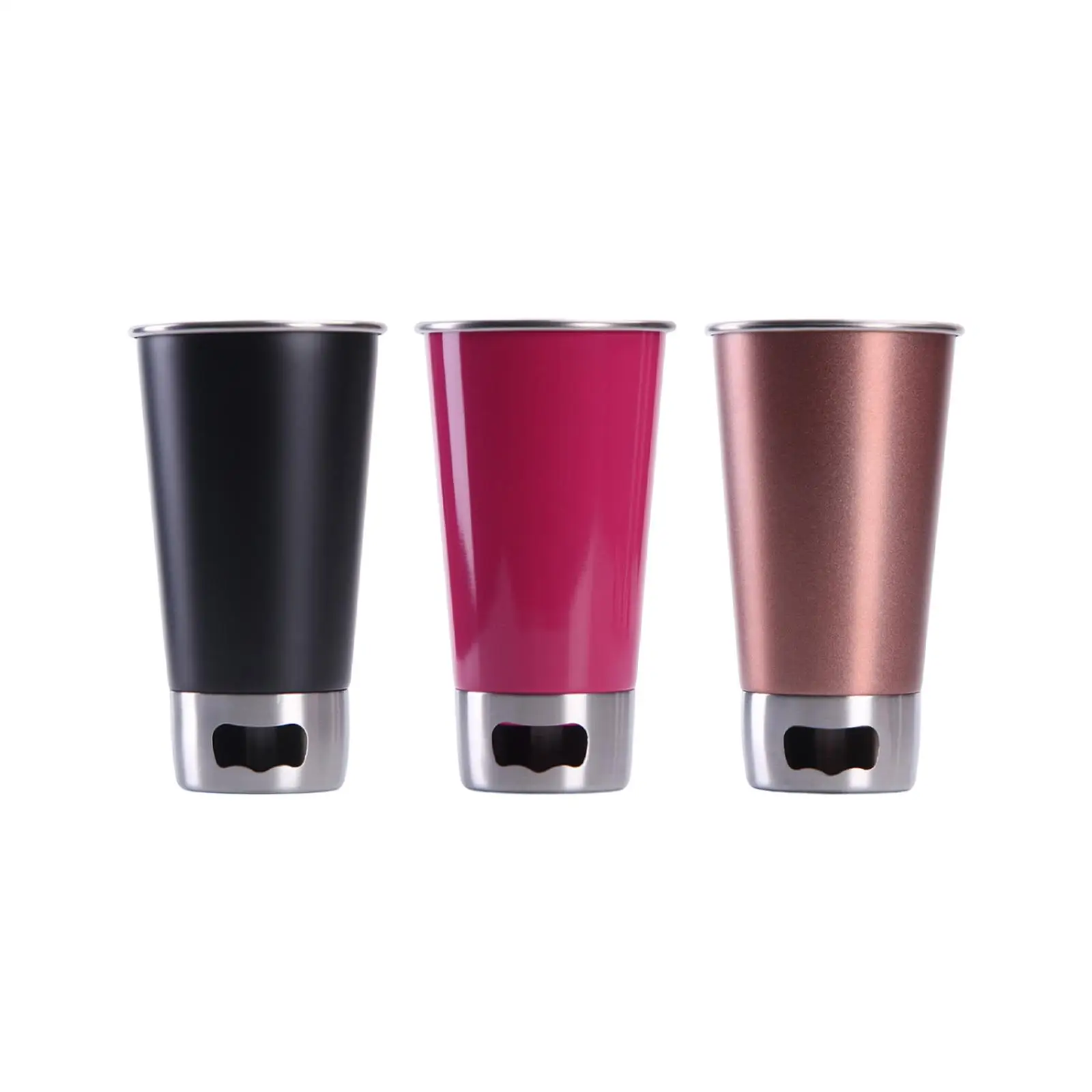 Stainless Steel Tumbler with Bottle Opener for Home Office Adults Drink Tea