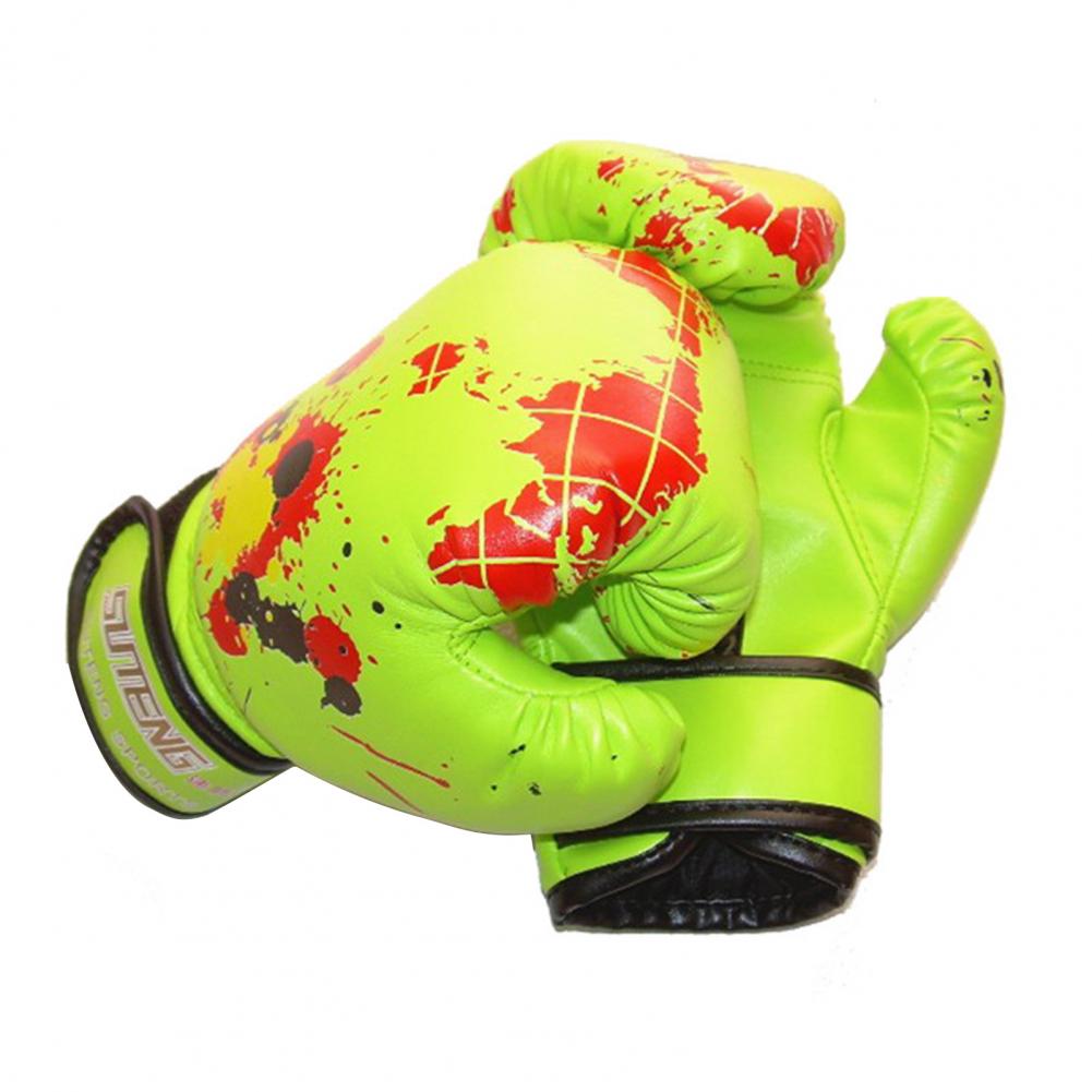 Generic 1 Pair Children Boxing Gloves Damping Protect Hand Faux Leather