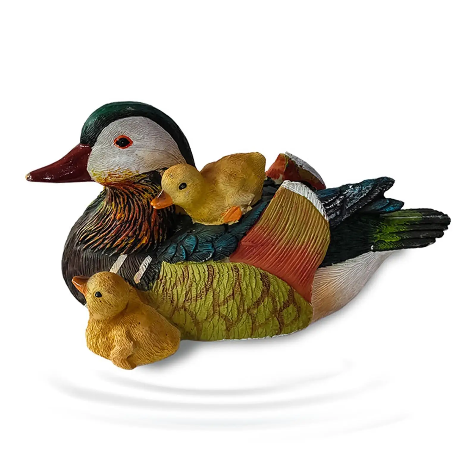 Resin Mandarin Duck Decoy Garden Pool Pond Decors Attractive