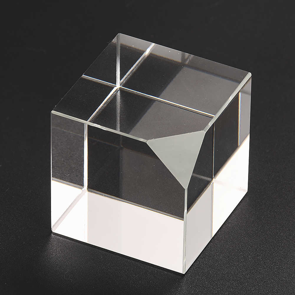 1PC Vertikal Geschnitten Kristall Quadrat Ornamente Home Office Desktop Moderne Kunst Dekoration Zubehör Transparent Miniatur Handwerk – Detail 5