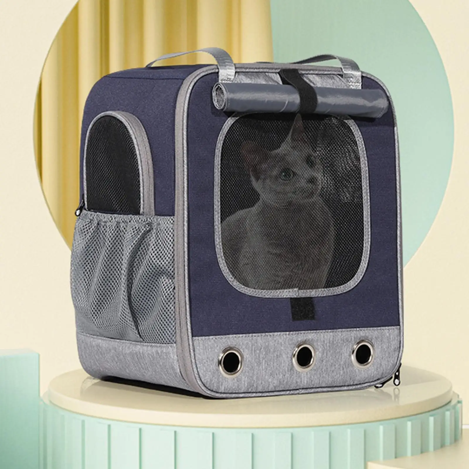 Comfortable Pet  Backpack Airline-Approved Shoulders Bag Handbag Cage for Dogs and Cats, Puppy Puppy Bunny Hiking Outdoor Use