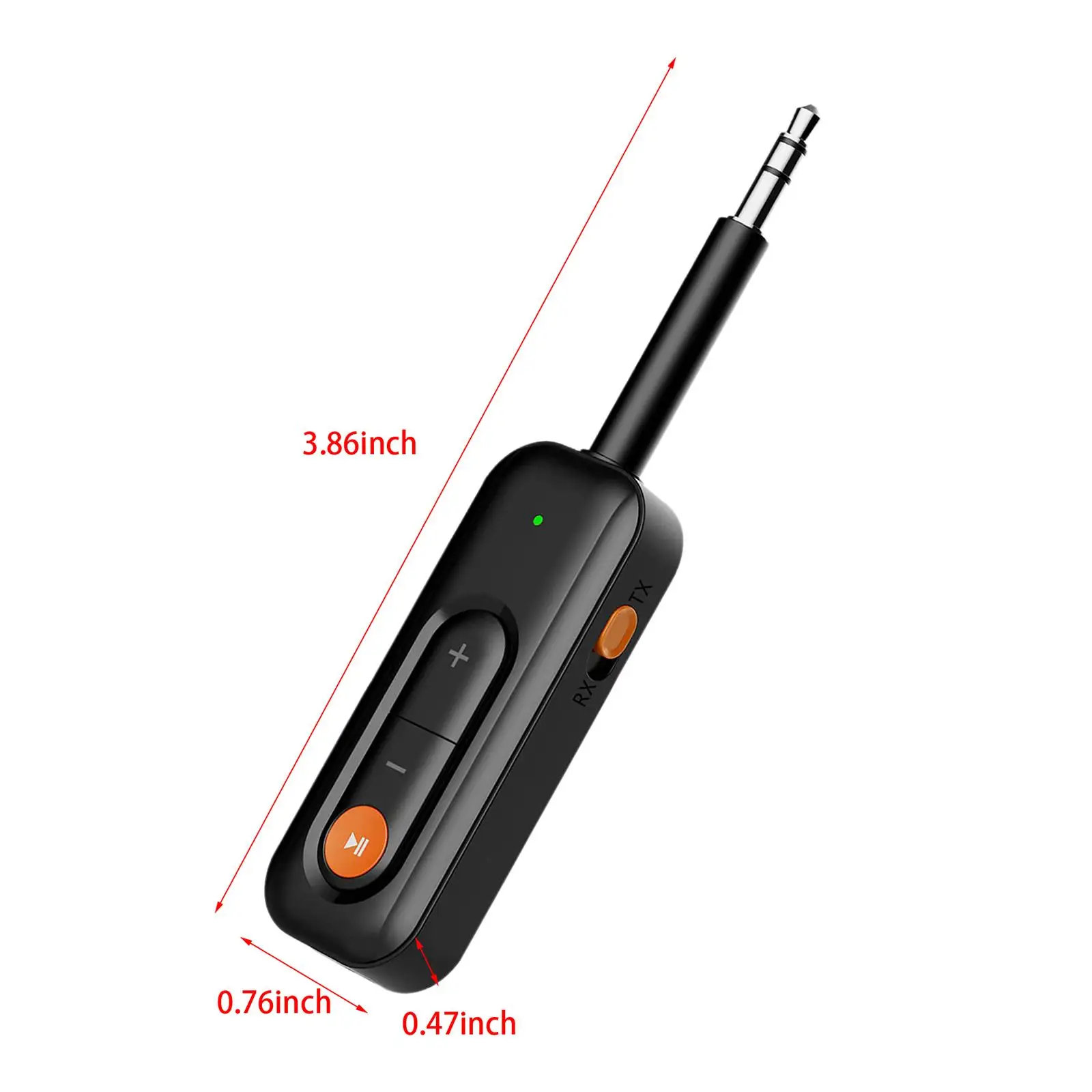 Audio Transmitter and Receiver Transceiver Noise Canceling Lightweight Portable Car AUX Audio Adapter for Home Stereo System PC