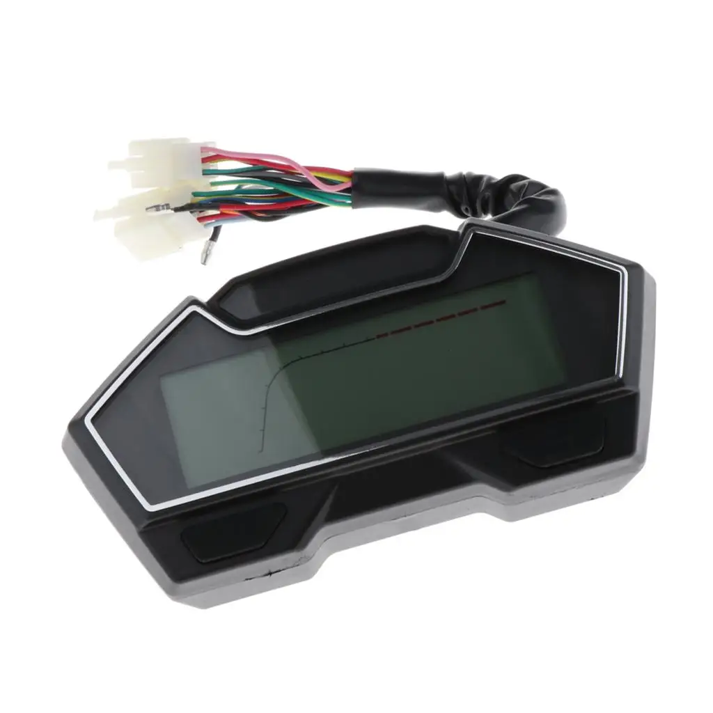 DC12V LCD Display Gear Indicator Water Temp  Black