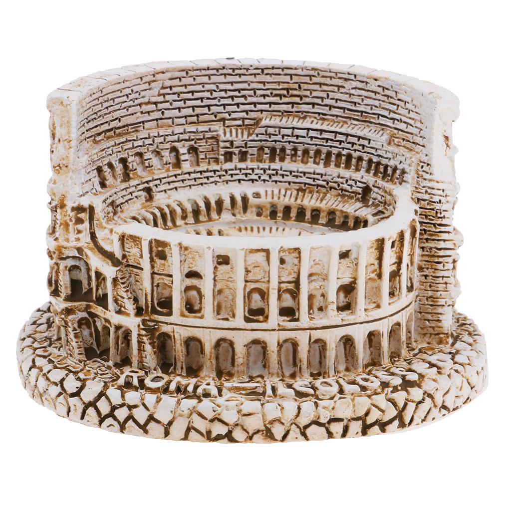 Roman Colosseum Resin Figurine Souvenir Decorative Object 6.8 x 3.6 x 3