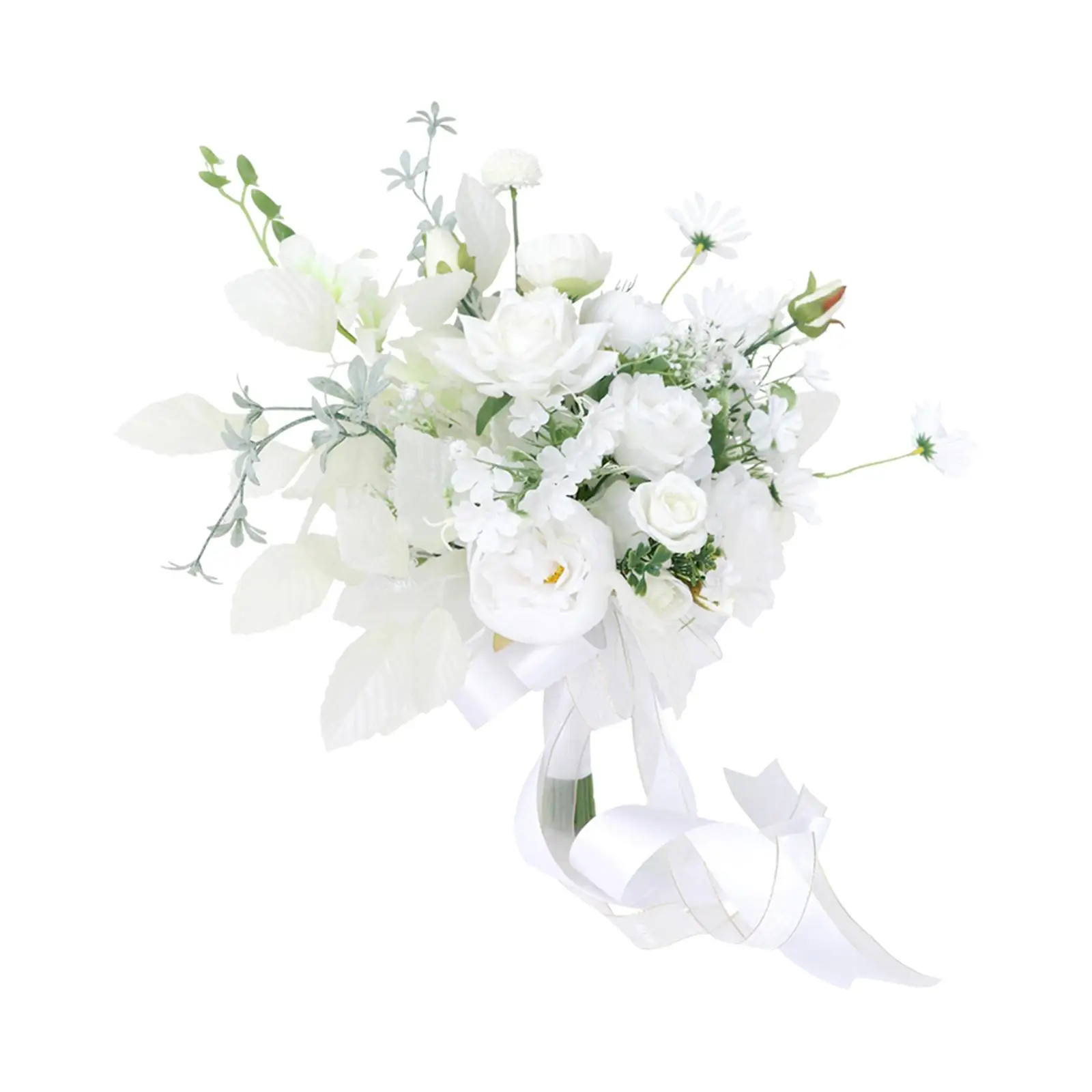 Romantic Bridal Bouquet Flower Arrangements Artificial Flowers Toss Bouquet for Party Anniversary Wedding Decor Supplies