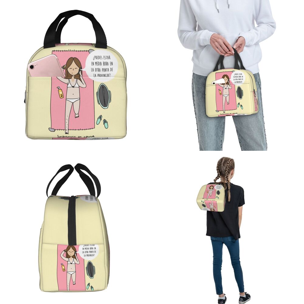 Ladies 'Cartoon Nurse Lunch Boxes, Isolado Oxford