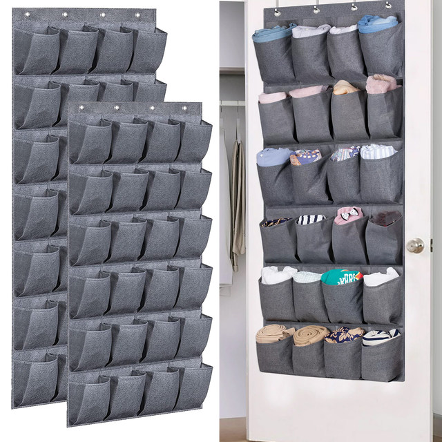 Over Door Shoe Organizer 16 Large Pocket Shoe Rack Over The Door With 4  Metal Strong Hooks Multi Function Storage Pouch For Me - AliExpress