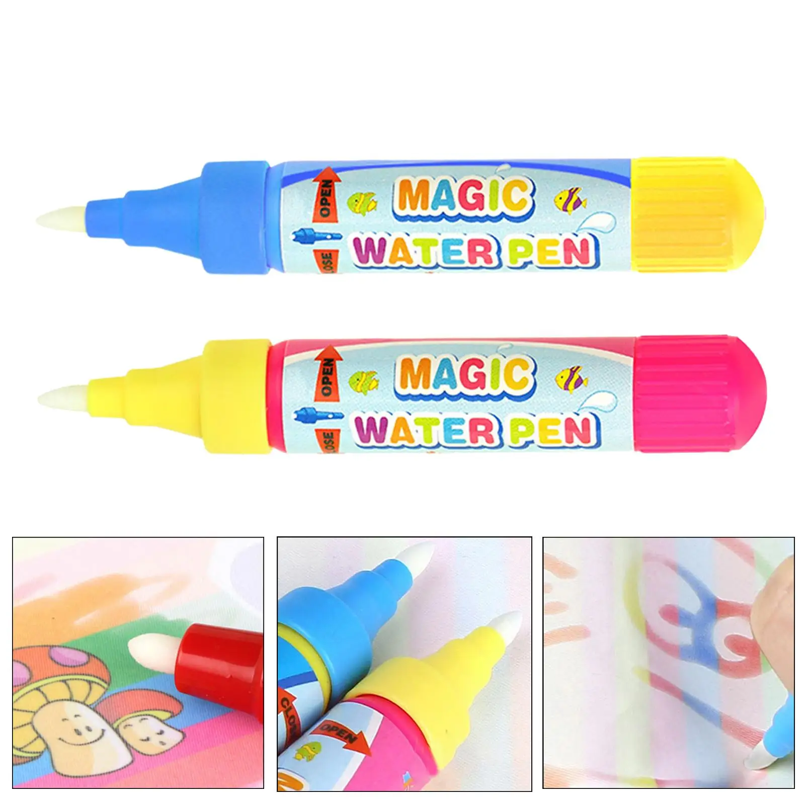 6Pcs Markers Pen Water Doodle Pens for Girls Boys Drawing Coloring Notebook