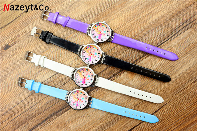 Moda bambini ragazze Barbie orologi Kawaii Cartoon Doll Letter Pattern  orologio al quarzo Kid Student Watch accessori per gioielli regalo -  AliExpress