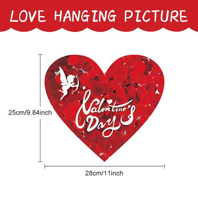  Sanwuta Valentines Hanging Porch Sign Love Hanging