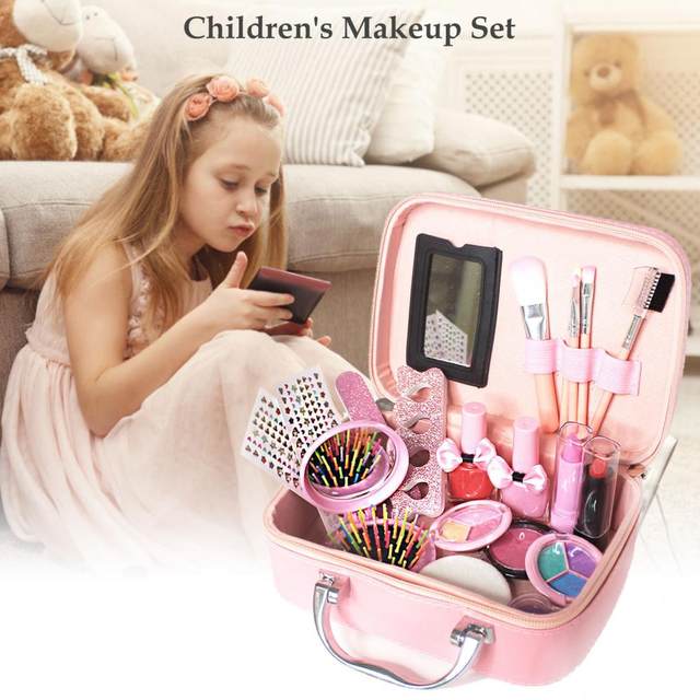 Cosmetic Toy For Girls Children Makeup Cosmetics Playing Box Makeup Girl  Toy - Beauty & Fashion Toys - AliExpress