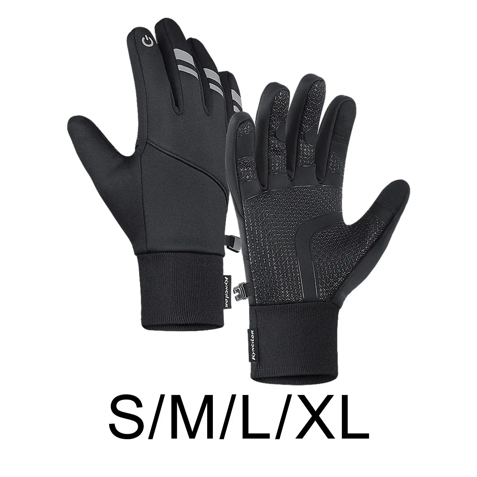 Winter Ski Gloves Touchscreen Waterproof AntiSlip Cycling Gloves Warm Mittens for Running Outdoor Sports Biking Driving Skating