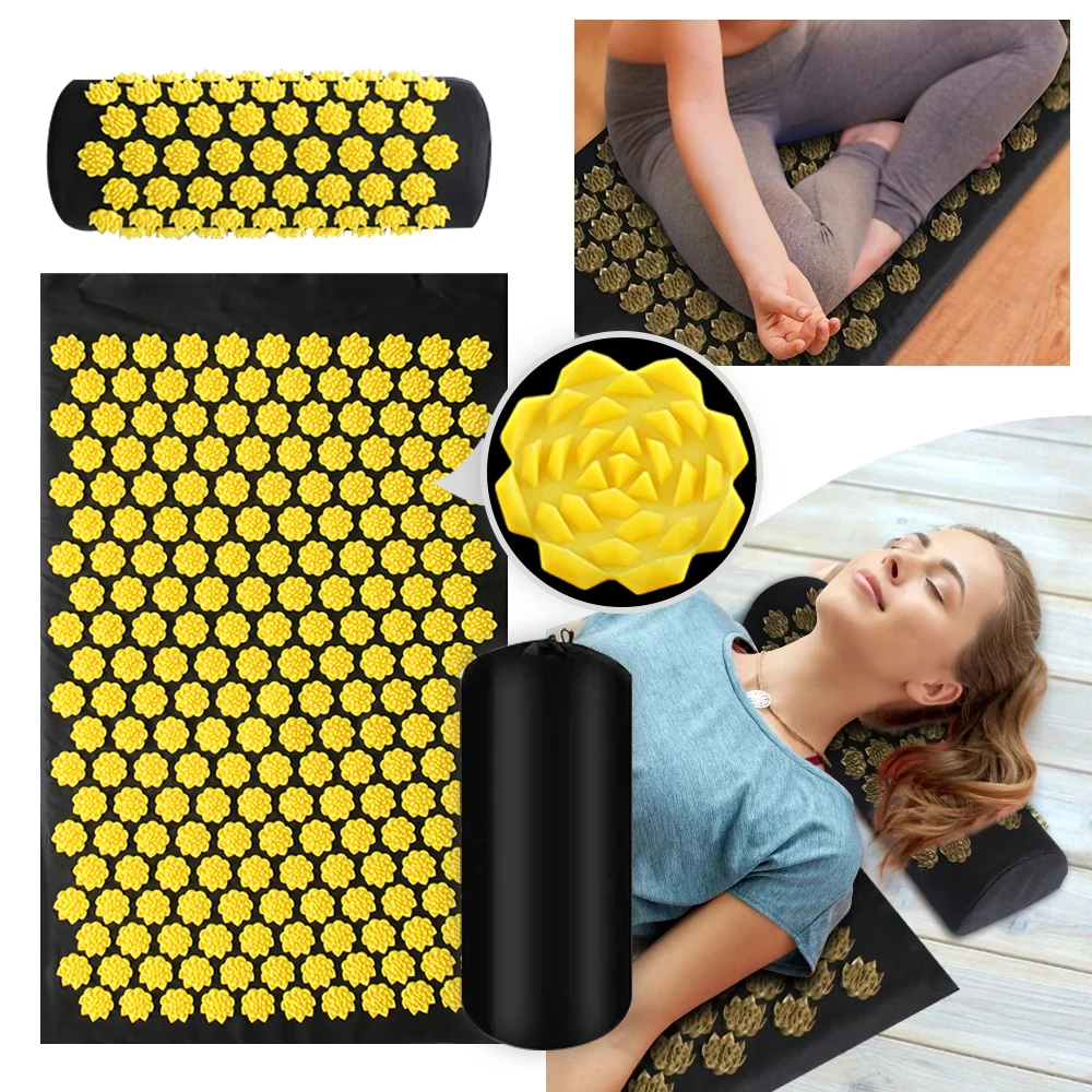 Best of Yoga Massage Mat Acupressure Relieve Stress Back Cushion Massage Yoga Mat Pilate Back Pain Relief Needle Pad With Pillow Fitness Reviews & Tips