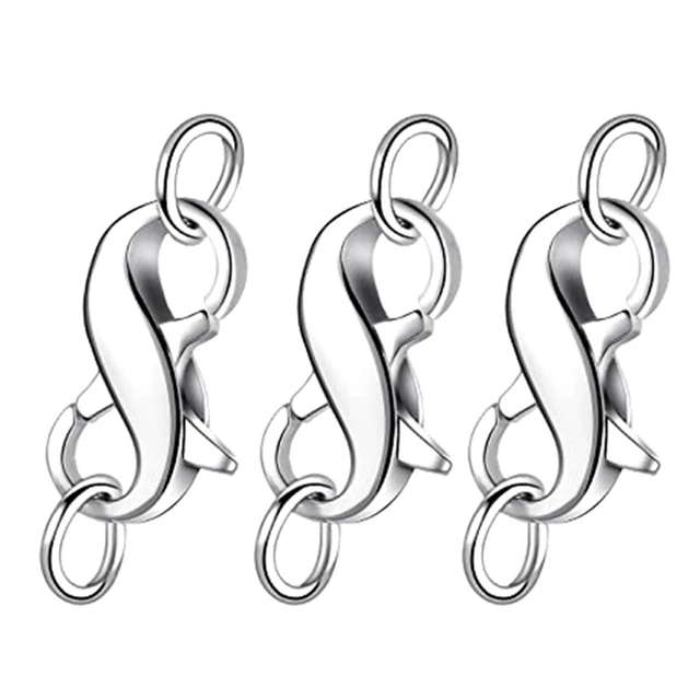 Infinity Clips 3 Piece Small Classic Necklace Shortener Set With