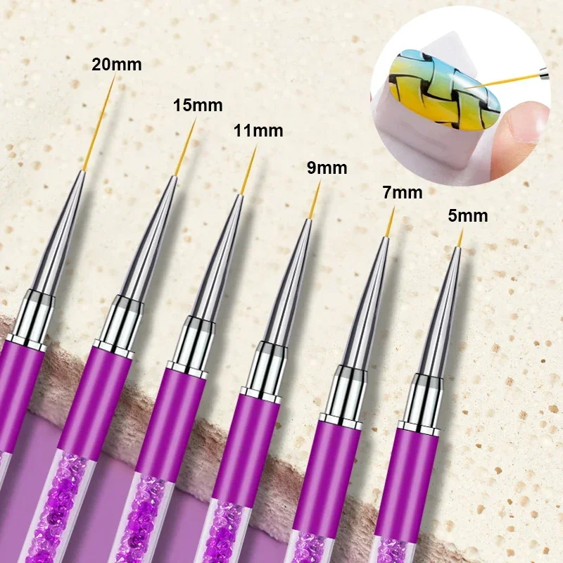 Best of Nail Art Brush Liner Stripe Flower Drawing Painting Pen Acrylic UV Gel Extension Nail Grids Brush DIY Drawing Manicure Tools Reviews & Tips