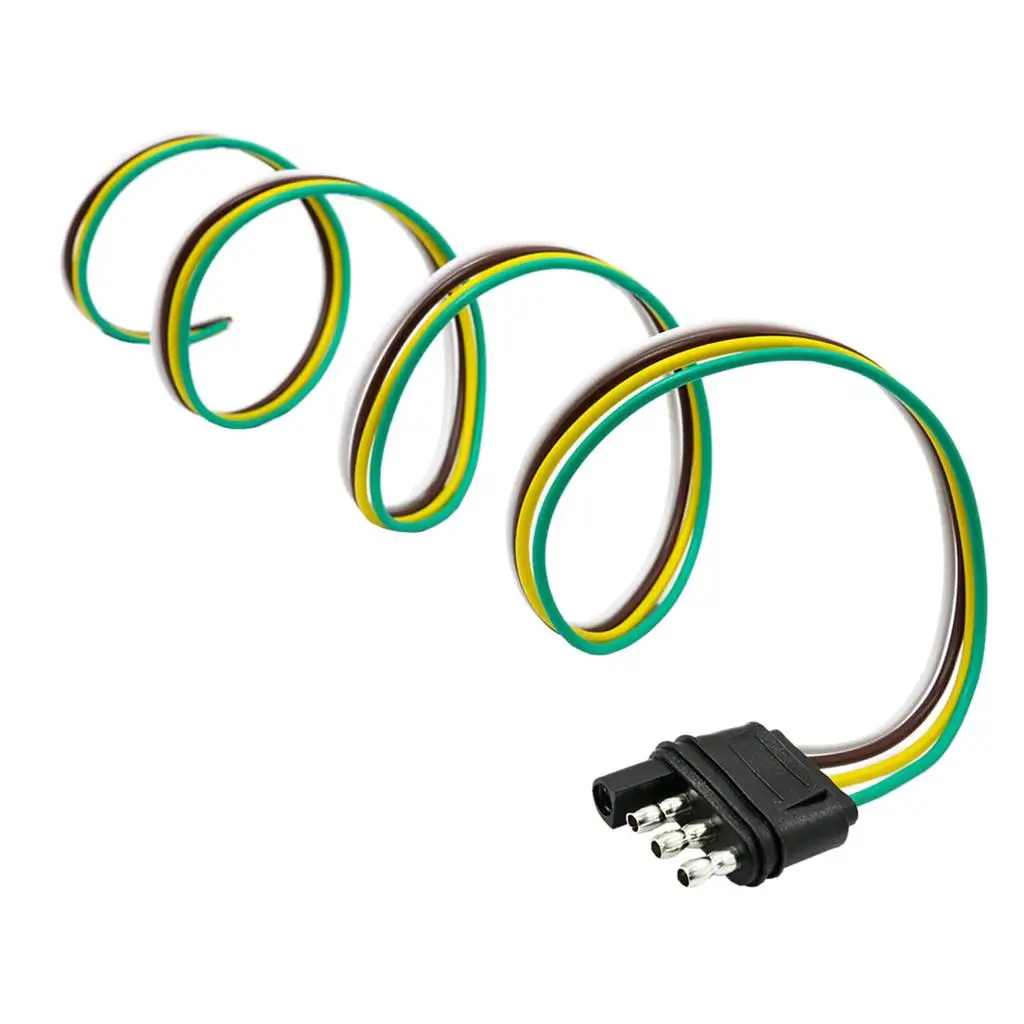 Trailer-way Plug Wiring Harness Connector and 36`` Extension Wire US
