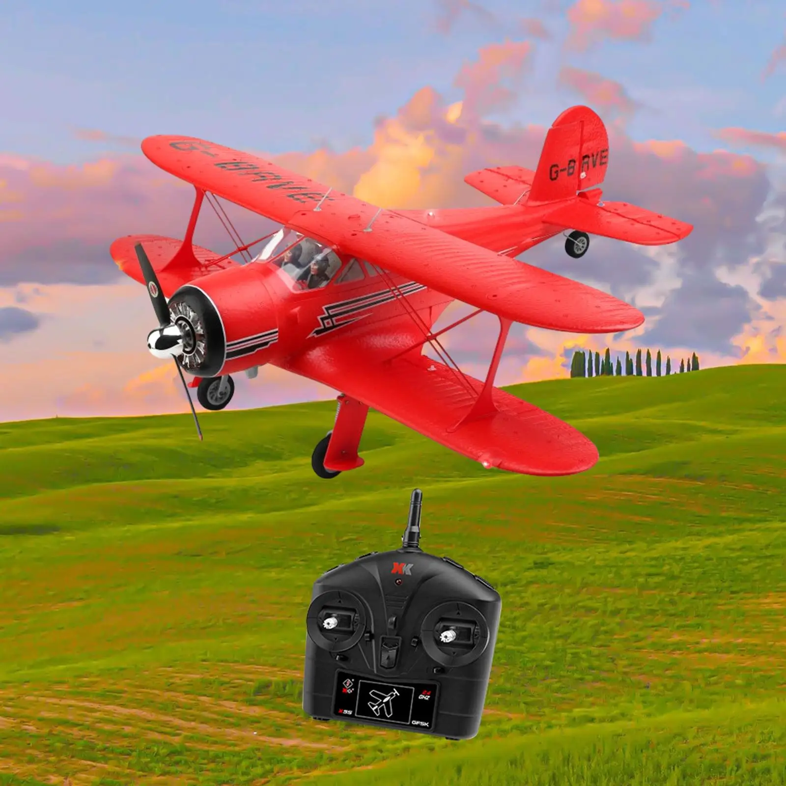 Airplane Model Toys Foam Easy to Fly 4 Channels Anti Falling with Flash Light Model RC Plane Toy for Boy Gift for Beginners