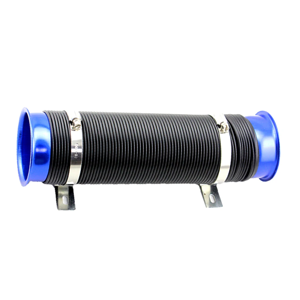 Air Duct Hose, Adjustable 76mm Universal Car Cold Air Intake Inlet Pipe Flexible Duct Tube Hose Pipe Induction
