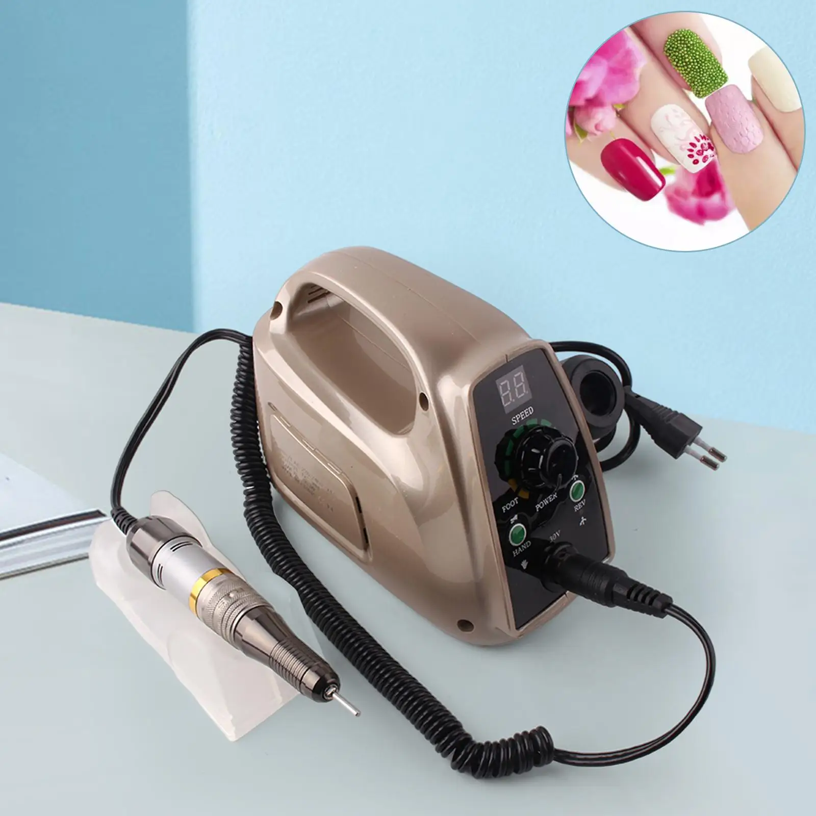 Professional Electric Machine 35000 RPM Manicure Machine for Polisher EU