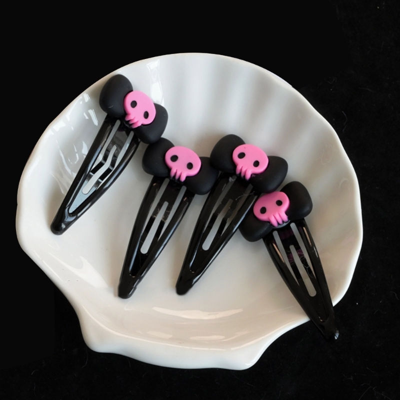 Schädel Haarnadel Schleifen Haars pangen Haarnadel Schädel Bobby Pin Schleifen Haars pange Bögen Haarnadel jk Haars pange jk Haarschmuck – Detail 5