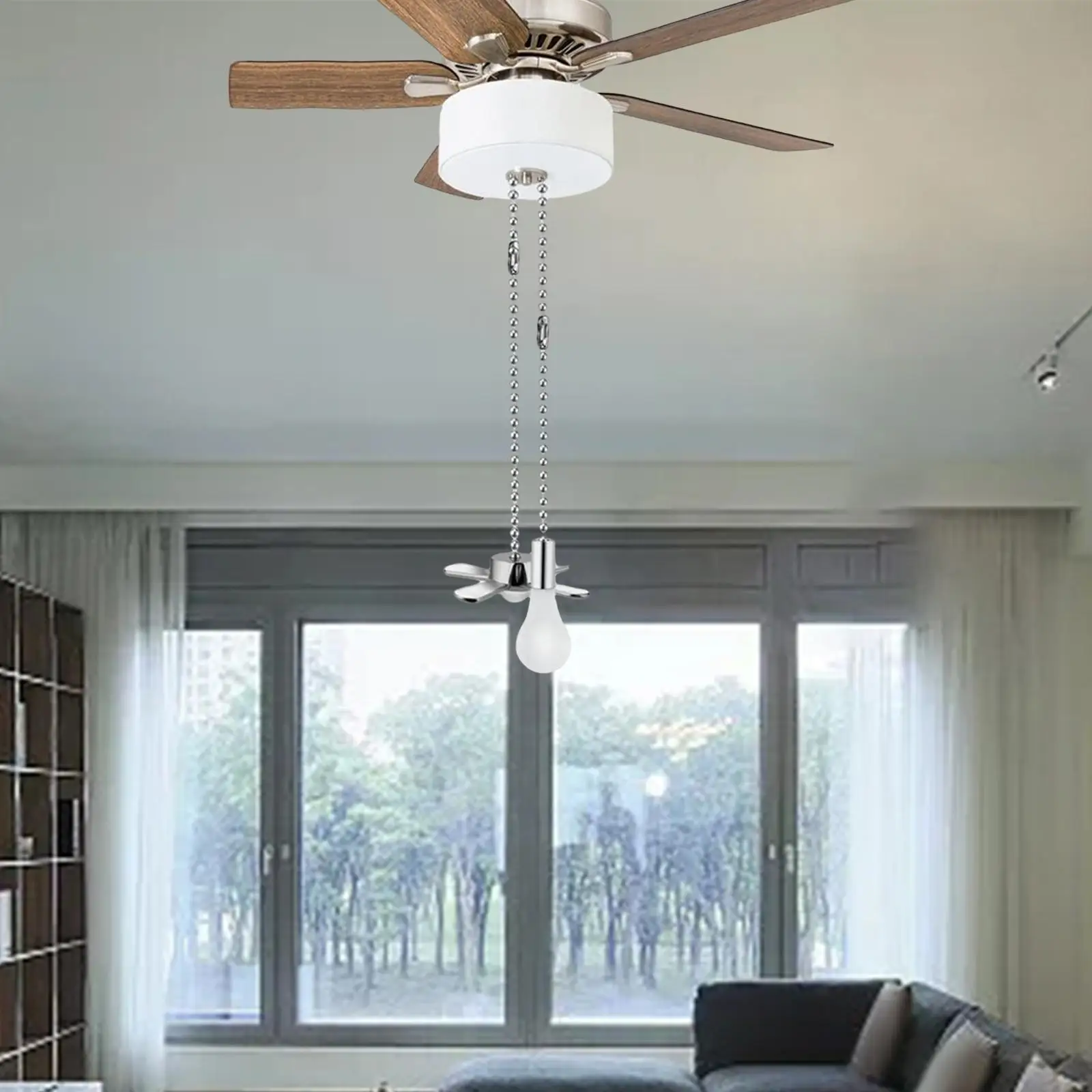 Metal Ceiling Fan Pull Chains Lamp Chain Decorative Extender Decorative