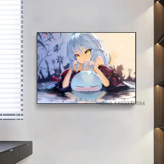Tensei shitara Slime Datta Ken - That Time I Got Reincarnated as a Slime  Anime Art Poster Gift Modern Family bedroom Painting