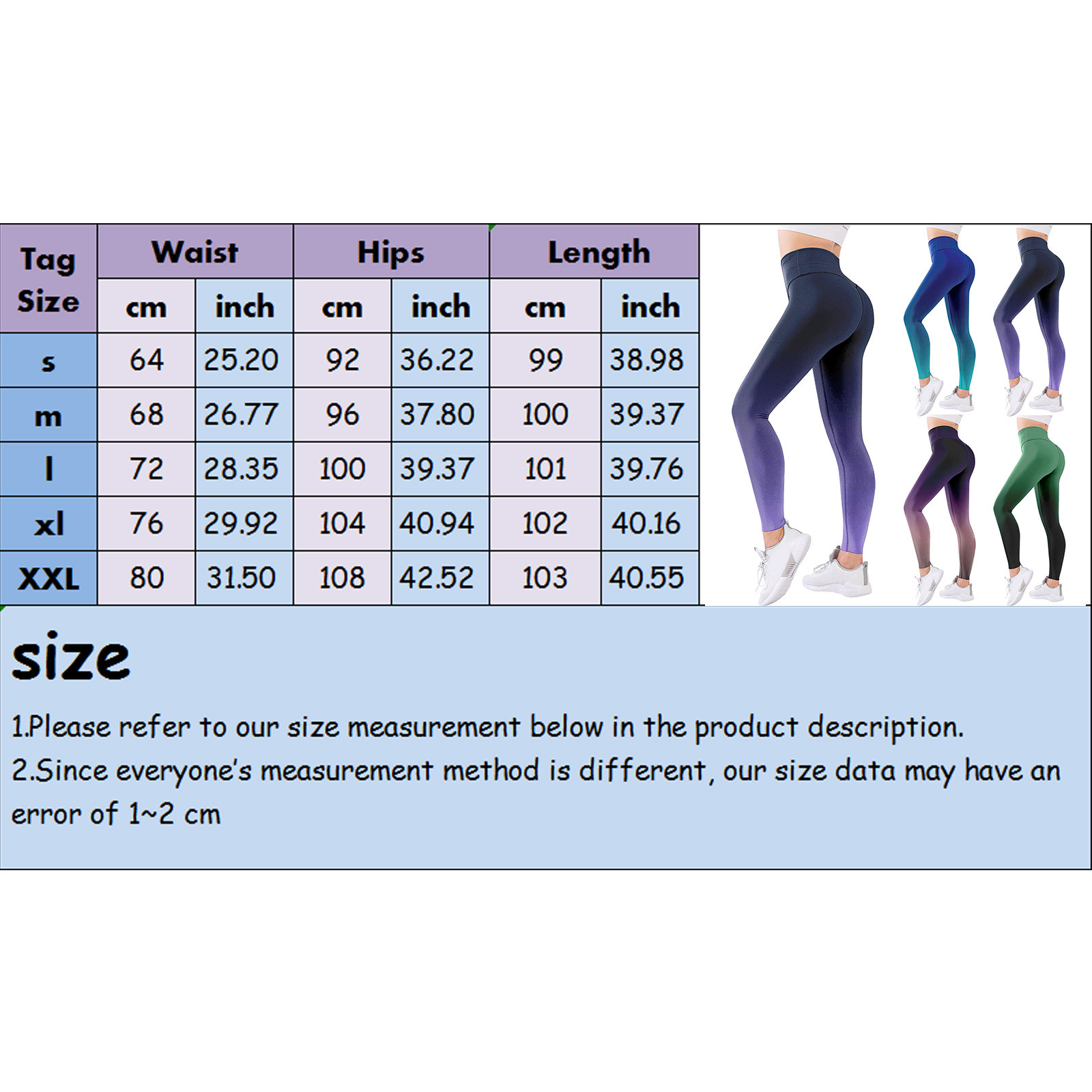 Gradient Color Energy Legging Women Workout Fitness Jogging