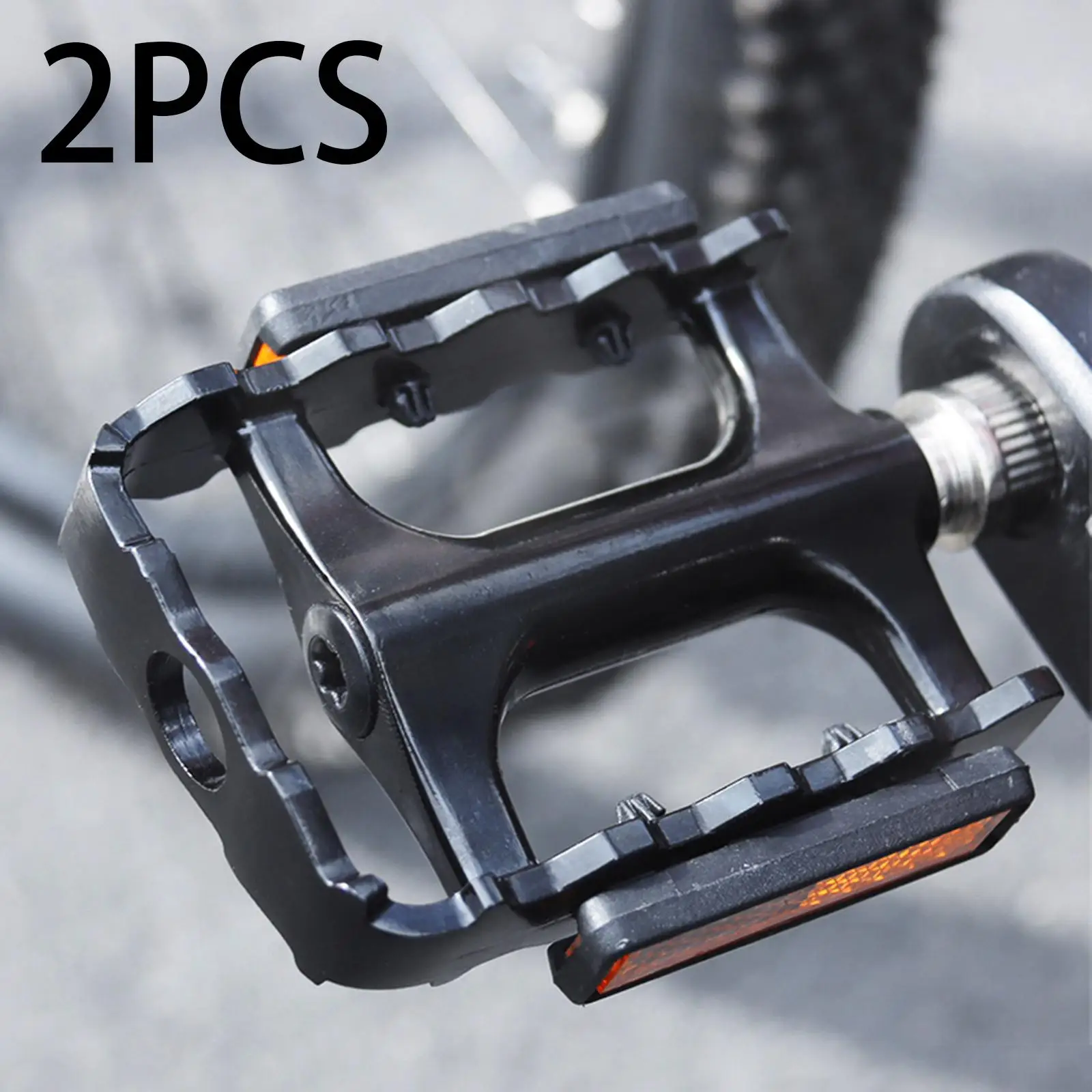 Bike Pedals Road Bike Universal Sturdy DU Bearings Bicycle Pedals Anti Slip Biking Parts Replacement Wide Flat Pedals