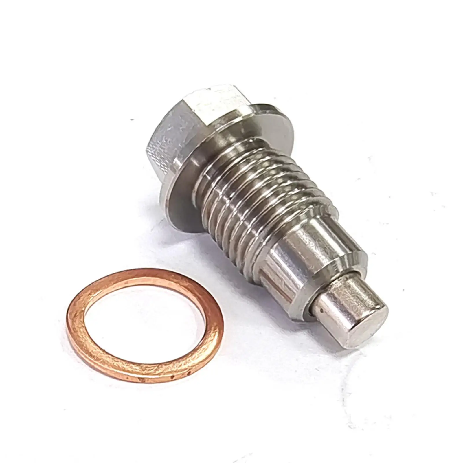 Oil Drain Plug Screw M12x1.25 Replace Stainless Steel with Cooper Washer Oil Pan Drain Plug Sump Drain Nut for Motorcycle